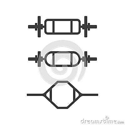 Pictograms of vultures with a parallel grip on an isolated white background. Vector illustration Vector Illustration