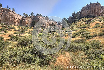 Pictograph State Park outside of Billings, Montana in Summer Stock Photo