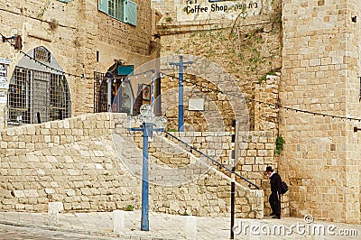 Artist Quarter the Old City Jaffa, Tel Aviv, Israel Editorial Stock Photo