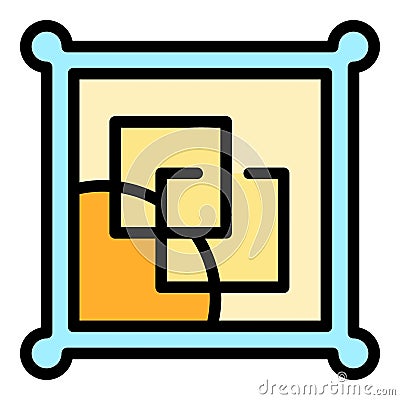 Picture artwork icon vector flat Vector Illustration
