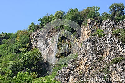 Polska Skakavitsa waterfall in Bulgaria Stock Photo