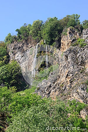 Polska Skakavitsa waterfall in Bulgaria Stock Photo