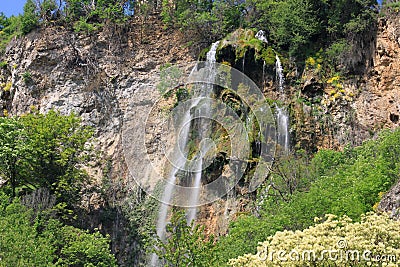 Polska Skakavitsa waterfall in Bulgaria Stock Photo