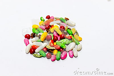 A picture of candy on white background , Stock Photo