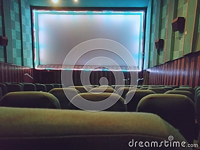 Picture of an cinema hall Stock Photo