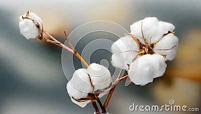 A picture of a cotton tree. Stock Photo