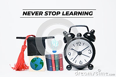 Never stop learning Stock Photo