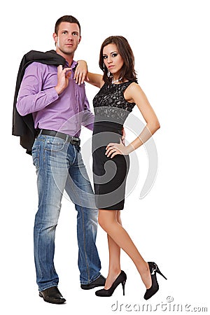 Picture of an elegant couple Stock Photo