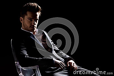 Picture of an elegant young man Stock Photo