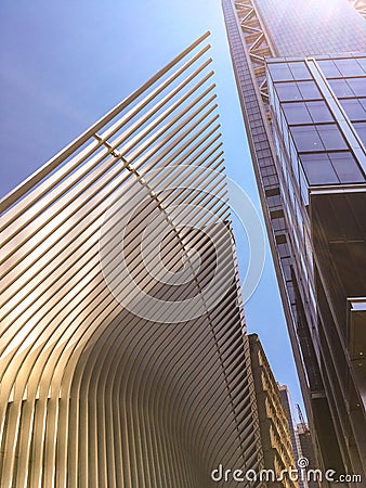 Oculus Building, World Trade Center subway station Editorial Stock Photo