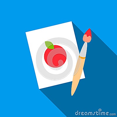 Picture flate icon. Illustration for web and mobile design. Vector Illustration