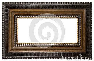 Picture Frame Brown (Path Included) Stock Photo