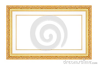 Picture frame isolated on white Stock Photo