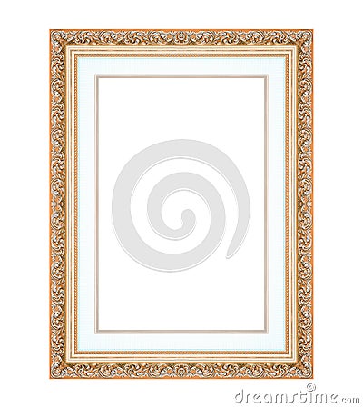 Picture frame isolated on white Stock Photo