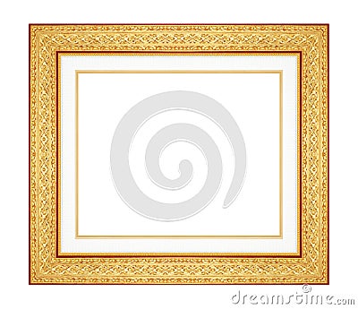 Picture frame isolated on white Stock Photo