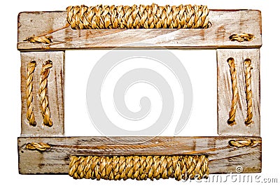 Picture frame on white background. Stock Photo