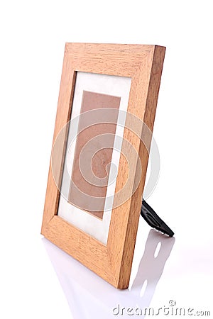 Picture frame, wood plated Stock Photo