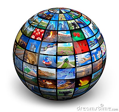 Picture globe Stock Photo