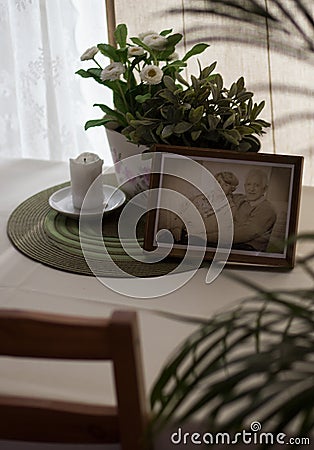 Picture of grandmother and grandfather Stock Photo