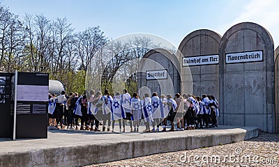 Radegast Train Station - Jewish Student Trip Editorial Stock Photo