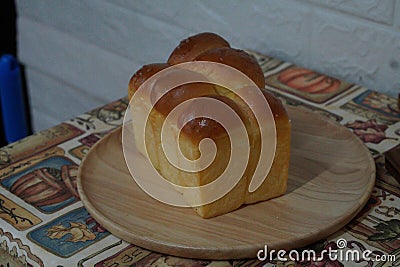 Picture Homemade brioche nanterre, tender and delicious. Stock Photo