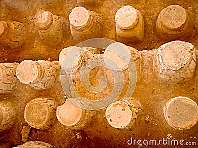 The hypocaust of the Western Bathhouse, Scythopolis Beth-Sheâ€™an, Israel Editorial Stock Photo