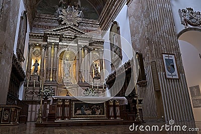 Interior of the Temple of the Sacred Heart or Cathedral of Pasto Colombia Stock Photo