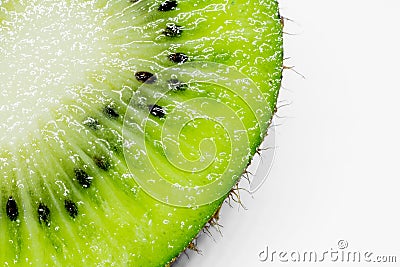 This picture is a kiwifruit on white background Stock Photo