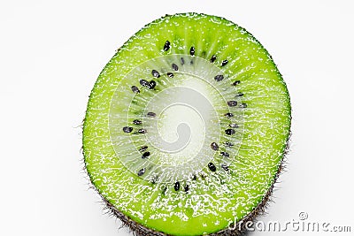 This picture is a kiwifruit on white background Stock Photo