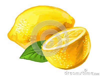 Picture of lemon Vector Illustration