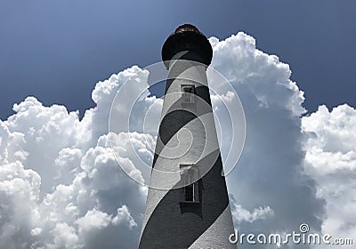 Lighthouse Saint Augustine Florida Stock Photo