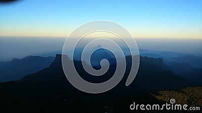 Mountains near the Sri pada mountain Stock Photo