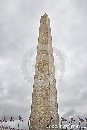 Obelisk Washington Monument is the National Mall in Washington, D.C Stock Photo