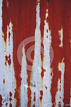 Picture of old galvanized sheet with almost rusted surface Stock Photo