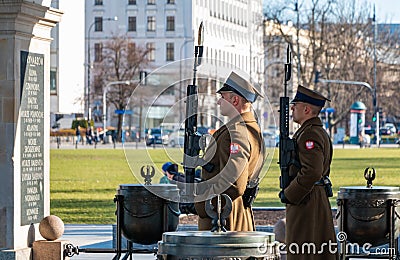 Tomb of the Unknown Soldier Guards Editorial Stock Photo