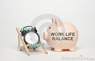 Financial freedom and work life balance Stock Photo