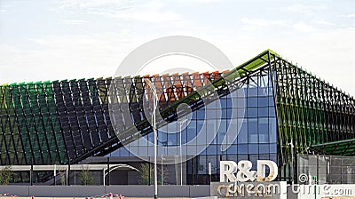 Picture of the research and development center in Dubai which will be completed by 2020. Editorial Stock Photo