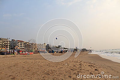 RK Beach,Vishakhapatnam Editorial Stock Photo