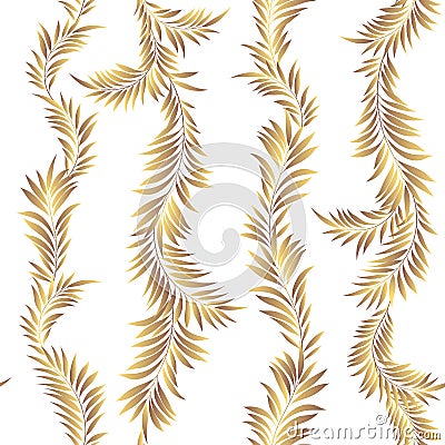 Tropical plant seamless pattern illustration,I designed a tropical plan Vector Illustration