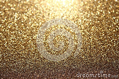 Gold glittery background Stock Photo