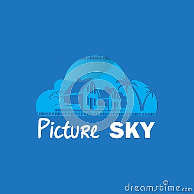 Picture sky logo Vector Illustration