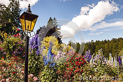 Buchart Gardens on Vancouver Island Stock Photo