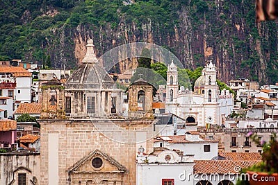 Picture of Taxco, Guerrero a colorful town in Mexico. Stock Photo