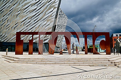 Picture of Titanic museum in Belfast Editorial Stock Photo