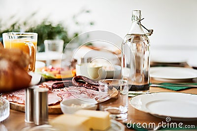 Picture of traditional polish breakfast table Stock Photo