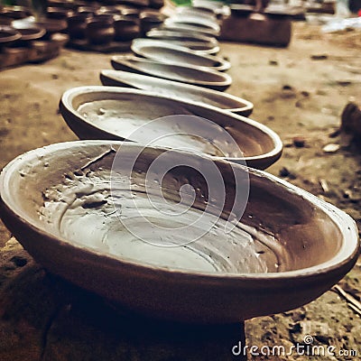 The picture of uClay plates Stock Photo