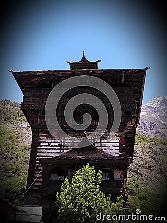 Kamru Fort, Sangla Valley, Himachal Pradesh Stock Photo