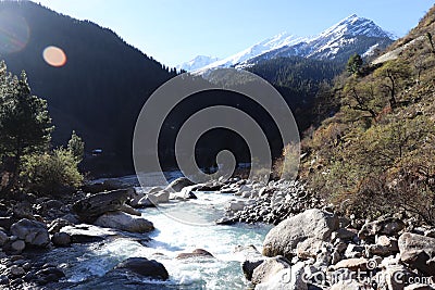 Kheerganga Trek Stock Photo