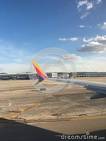 The southwest Airplane Editorial Stock Photo