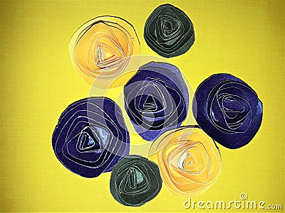 A Beautiful paper craft work Stock Photo